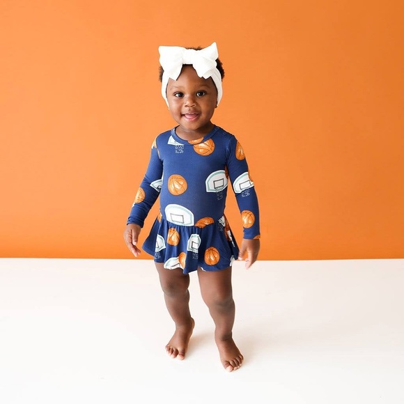 Posh Peanut Other - Posh Peanut Basketball Swish Skirt Bodysuit